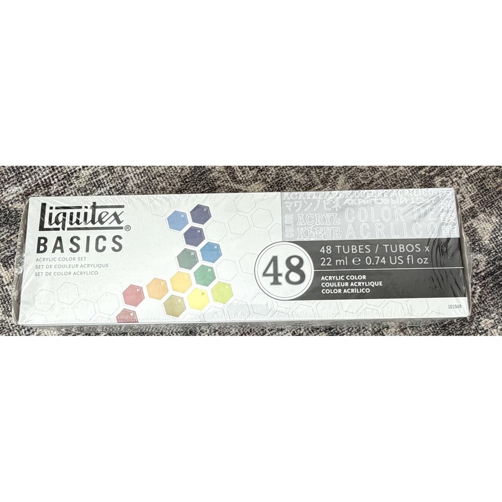 NEW 48 Liquitex BASICS Acrylic Paint Tube Set EACH 22ml/0.74 Oz Art Crafts - Picture 2 of 6